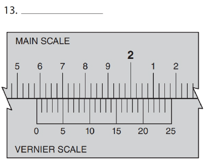 Chapter 31, Problem 13A, Read the decimal-inch vernier caliper measurements the settings in Exercises 7 through 14 
