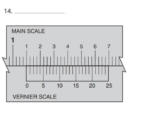 Chapter 31, Problem 14A, Read the decimal-inch vernier caliper measurements the settings in Exercises 7 through 14 