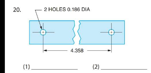 Chapter 31, Problem 20A, The distance between the centers of two holes can be checked with a vernier caliper. The position of , example  2