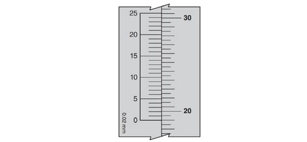 Chapter 32, Problem 2A, Read the metric vernier depth gage measurement for this setting. 