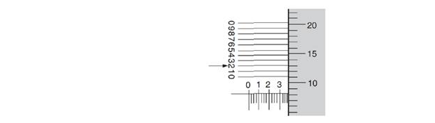 Chapter 34, Problem 2A, Read the setting on this customary vernier micrometer scale graduated to 0.0001". The vernier, 