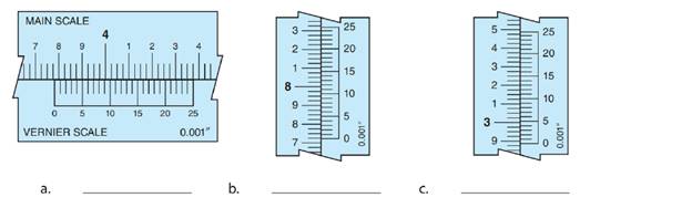 Chapter 36, Problem 14AR, Read the vernier caliper and height gage measurements for the following decimal-inch settings. 
