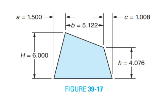 Chapter 39, Problem 27A, For Exercises 23 through 34, round the answers to 1 decimal place. 27. All dimensions are in inches. 