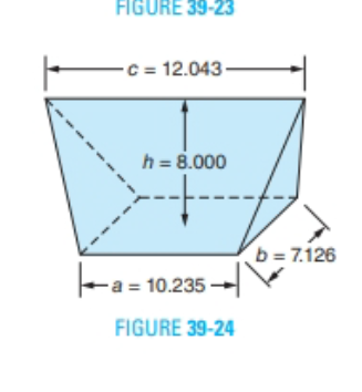 Chapter 39, Problem 34A, For Exercises 23 through 34, round the answers to 1 decimal place. 34. All dimensions in Figure 