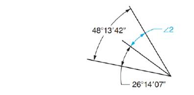 Chapter 50, Problem 63A, Subtract the angles in each of the following exercises. Determine 2 . 