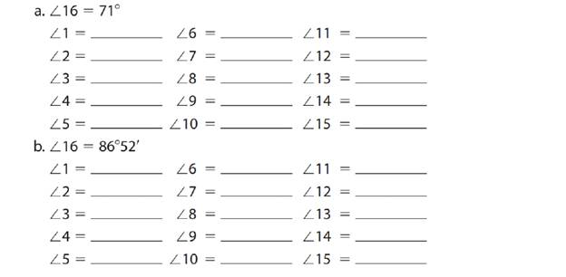 Chapter 52, Problem 15A, Given: Hole centerlines EFGH and MPKL. Determine the values of 1 through 15 for these values of 16 . , example  1