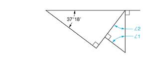 Chapter 52, Problem 11A, Solve the following exercises: Use the figure to find the value of the following angles. a. Find  1. 
