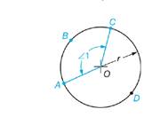 Chapter 56, Problem 21AR, a. Given: AC=110andr=4.700 Compute arc length AC to 3 decimal places. b. Given: Arc length 
