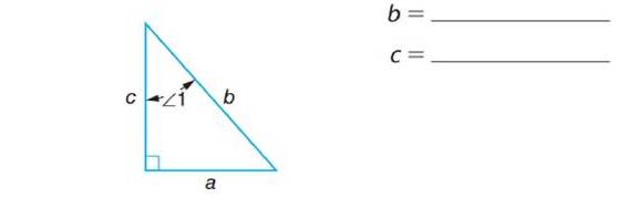 Chapter 66, Problem 10A, With reference to 1, name each of the sides of the following triangles as opposite, adjacent, or 