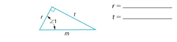 Chapter 66, Problem 19A, With reference to 1, name each of the sides of the following triangles as opposite, adjacent, or 