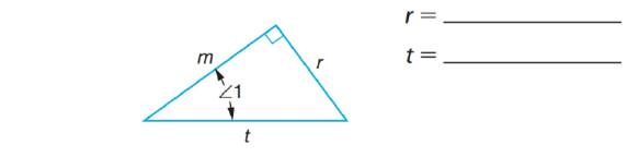 Chapter 66, Problem 20A, With reference to 1, name each of the sides of the following triangles as opposite, adjacent, or 