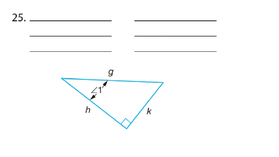 Chapter 66, Problem 25A, The sides of each of the following right triangles are labeled with different letters. State the 
