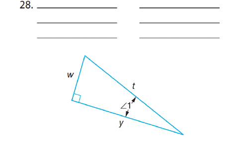 Chapter 66, Problem 28A, The sides of each of the following right triangles are labeled with different letters. State the 