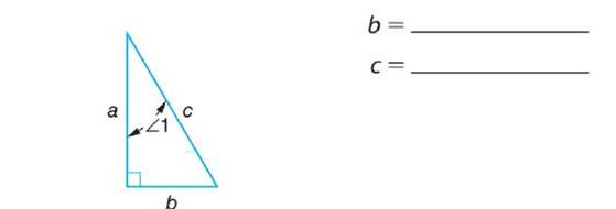 Chapter 66, Problem 9A, With reference to 1, name each of the sides of the following triangles as opposite, adjacent, or 