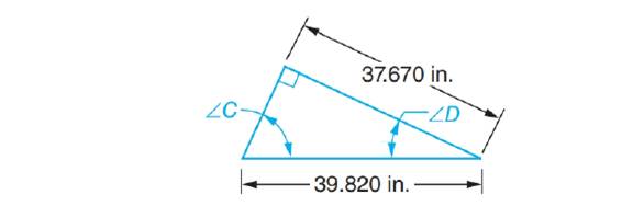 Chapter 68, Problem 18A, Solve the following exercises. Compute angles to the nearer minute in triangles with customary unit 