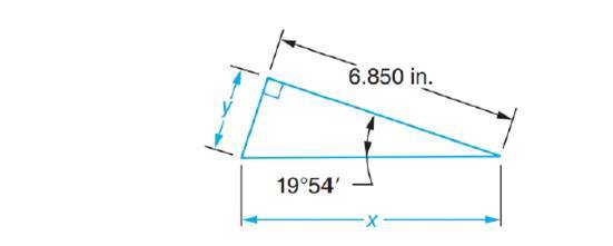 Chapter 68, Problem 29A, Solve the following exercises. Compute the sides to 3 decimal places in triangles dimensioned in 