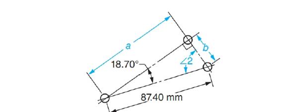 Chapter 68, Problem 33A, Solve the following exercises. For triangles dimensioned in customary units, compute the sides to 3 