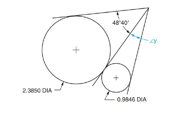 Chapter 70, Problem 16A, Find y. All dimensions are in inches 