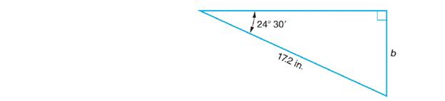 Chapter 68, Problem 2A, Determine the length of side b. Round the answer to 3 decimal places. 