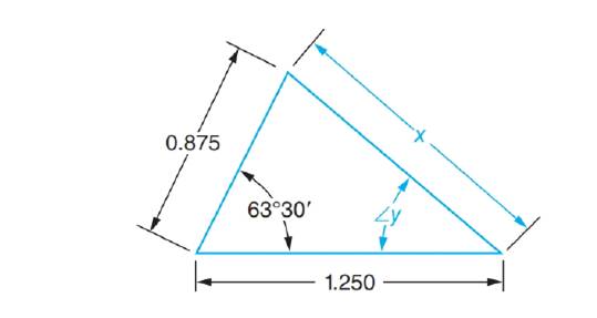Chapter 72, Problem 33A, Solve the following exercises using a combination of the Law of Cosines and the Law of Sines. All 