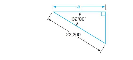 Chapter 73, Problem 27AR, Solve the following exercises. Compute angles to the nearer minute in triangles with customary unit 