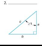 Chapter 73, Problem 2AR, With reference to 1, name the sides of each of the following triangles as opposite, adjacent, or 