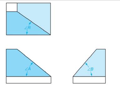 Chapter 78, Problem 17A, In each of the following exercises, three views of a part are shown. The angular surfaces are to be 