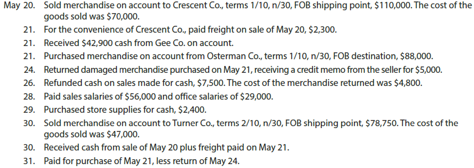 Chapter 5, Problem 1COMP, Palisade Creek Co. is a retail business that uses the perpetual inventory system. The account , example  4