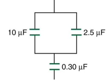 Chapter 19, Problem 57PE, Find the total capacitance of the combination of capacitors in Figure 19.33. Figure 19.33 A 