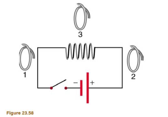 Chapter 23, Problem 5PE, Referring to Figure 23.58, what are the directions of the currents in coils 1, 2, and 3 (assume that 