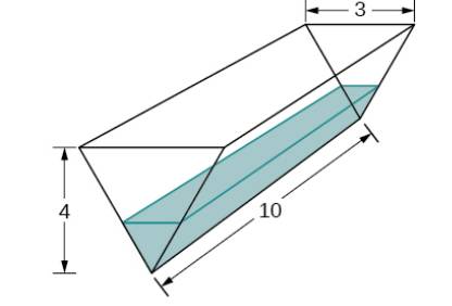 Chapter 4.1, Problem 30E, A trough has ends shaped like isosceles triangles, with width 3 m and height 4 m, and the trough is 