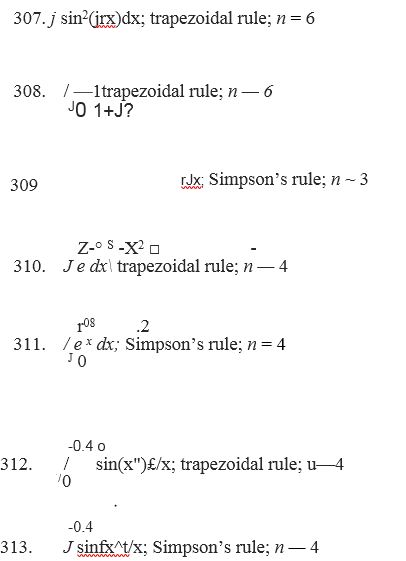 Chapter 3.6, Problem 313E, Approximate the integral to three decimal places using the indicated rule. , example  1