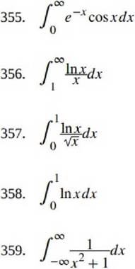 Chapter 3.7, Problem 363E, Determine whether the improper integrals converge or diverge. If possible, determine the value of , example  1