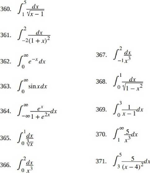 Chapter 3.7, Problem 363E, Determine whether the improper integrals converge or diverge. If possible, determine the value of , example  2