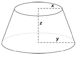 Chapter 4.5, Problem 254E, The volume of a frustum of a cone is given by the formula V=13z(x2+y2+xy), where x is the radius of 