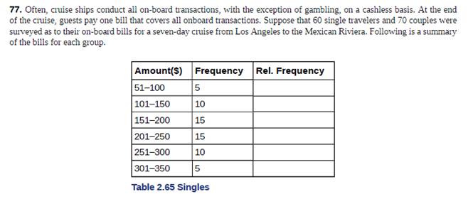 Chapter 2, Problem 77H, Often, cruise ships conduct all on-board transactions, with the exception of gambling, on a cashless , example  1