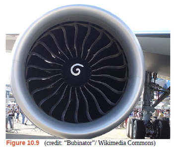 Chapter 10, Problem 10.1CYU, Check Your Understanding The fan blades on a turbofan jet engine (shown below) accelerate from rest 