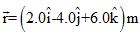 Chapter 11, Problem 42P, At a particular instant, a 1.0-kg particle’s position is , its velocity is , and the force on it is , example  1