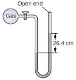 Chapter 8, Problem 16E, The pressure of a sample of gas ¡s measured a sea level with an open-end mercury manometer. Assuming 