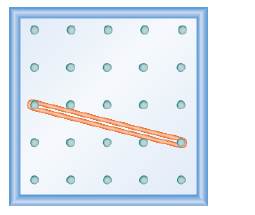 Chapter 11.4, Problem 206E, In the following exercises, find the slope modeled on each geoboard. 