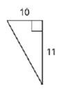 Chapter 9, Problem 394RE, Use the Pythagorean Theorem In the following exercises, use the Pythagorean Theorem to find the 
