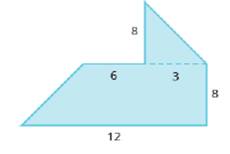 Chapter 9, Problem 432RE, Find the Area of Irregular Figures In the following exercises, find the area of each shaded region. 