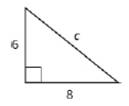 Chapter 9.3, Problem 9.43TI, TRY IT ::9.43 Use the Pythagorean Theorem to find the length of the hypotenuse. 