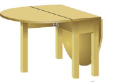 Chapter 9.5, Problem 259E, Area of a Tabletop Yuki bought a drop-leaf kitchen table. The rectangular part of the table is a 